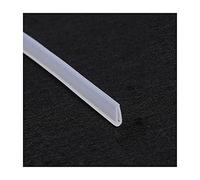 Garniture de bord de canal en Silicone en forme de U, joint en caoutchouc Transparent, adapté au côté de la Table, 5 mètres de longueur, 4mm x 9mm (Size : 4mm x 9mm)
