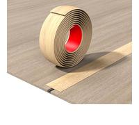 Garniture de bord de parquet en bois PVC auto-adhésive, bande simple ligne, garniture de seuil de carrelage, support auto-adhésif.(Maple Wood Grain,4cm)