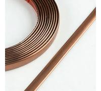 Garniture De Bord De Porte Auto-adhésif - Profilé Mural Flexible, Ruban D'étanchéité En PVC, Profil Rail De Transition Plate Pour Murs, Décoration Intérieure(Brushed bronze,30.0mm)