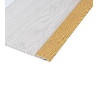 Garniture De Bord En Grain De Bois PVC, Profil De Transition De Sol Auto-adhésive, Bande Réductrice De Seuil De Tapis Pour Sol Inégal(Dark Brown,90cm (3ft)*2)