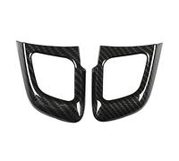 Garniture de Bouton de Volant, 2 pièces ABS Garniture de Couvercle de Bouton de Volant de Voiture Gauche adaptée pour Range Rover Evoque 12-17