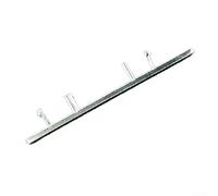 Garniture de bouton d'interrupteur, cadre de contrôle de température A/C en ABS argenté mat compatible avec Mercedes Benz W212 2008-2014 Centre gauche