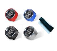 Garniture de bouton poussoir Start Stop compatible avec BMW F01 F02 F07 F12 F13 2009 à 2013, y compris 5GT F07 et 6 Series F12 F13 (bleu)