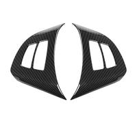 Garniture De Cadre De Bouton De Volant Pour BMW X5 E70 X6 E71 2008-2013, Accessoires De Décoration Automobile Garnitures Décoratives Intérieures(Aspect fibre de carbone)