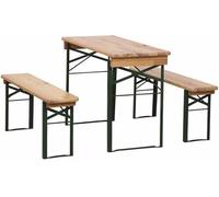 Garniture de chapiteau 110 cm sans dossier 3 pièces, table 50 cm de large