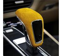 Garniture De Console Centrale Pour Cayenne 2018 2019 2020 2021, Pommeau De Levier De Vitesse, Revêtement En Daim, Autocollant, Coupé Bande décorative contrôle central(Jaune)