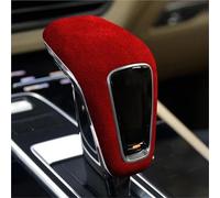 Garniture De Console Centrale Pour Cayenne 2018 2019 2020 2021, Pommeau De Levier De Vitesse, Revêtement En Daim, Autocollant, Coupé Bande décorative contrôle central(ROUGE)