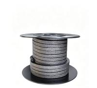 Garniture De Corde en Graphite Garniture De Presse-étoupe Flexible Et Expansée en Graphite De Qualité A pour Joints De Pompe, Tiges De Vanne Ou Garnitures Mécaniques(Size:24mm×24mm×4.8m)