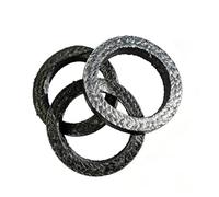 Garniture De Corde en Graphite Garniture De Presse-étoupe Flexible Et Expansée en Graphite De Qualité A pour Joints De Pompe, Tiges De Vanne Ou Garnitures Mécaniques(Size:10mm×10mm×4.8m)