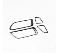 SQWDWEGF Garniture De Couvercle De Sortie De Climatiseur Avant De Voiture pour Peugeot 308 308s 2015-2019 2e T9 SW Autocollant De Sortie D'aération Garniture Intérieure Voiture(Noir)