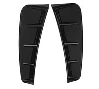 Garniture de couvercle de ventilation d'aile d'air de marqueur latéral, accessoires extérieurs ABS noir brillant pour voiture-ajustement universel, Installation facile