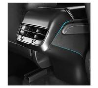 Garniture de couvercle de ventilation de climatiseur arrière, accessoire de protection de capuchon anti-coup de pied, couvercle de sortie d'air arrière, Compatible for Tesla modèle 3 modèle Y (Color