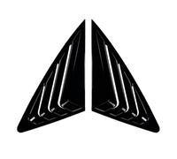 Garniture de couvercle de volet de lunette arrière de voiture, persienne de fenêtre compatible avec Audi Q3 F3 Sportback Coupé 2019+, garniture d'aération latérale, accessoires automobiles(Gloss Black