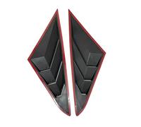 Garniture de couvercle de volet latéral de fenêtre arrière de voiture, accessoire extérieur ABS compatible avec Hyundai Sonata 9th 2015 2016 2017 2018 2019(Gloss Black)
