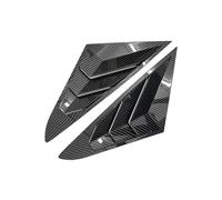 Garniture de couvercle de volet latéral de fenêtre arrière de voiture, accessoire extérieur ABS compatible avec Hyundai Sonata 9th 2015 2016 2017 2018 2019(Carbon Fiber Look)