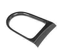 Garniture de couvercle du panneau de changement de vitesse en fibre de carbone pour 14-18 Black All Modèle