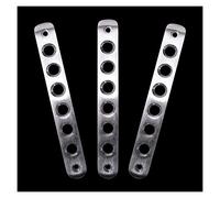 Garniture de Couverture de la poignée de pièce pour Wrangler Jeep JK 2007-2016 Poignée d'aluminium de Porte d'aluminium de Porte d'aluminium (Color : 3X Silver)