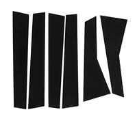 Garniture de décalcomanie de Poteau de Pilier, Noir Brillant, Couvercle de Moulage léger pour poteaux de Pilier pour CRV 2012 - 2016 6 pièces