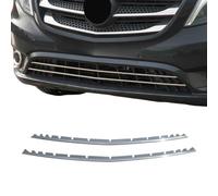 Garniture de Diffuseur Pare-Chocs Avant Compatible avec Mercedes Vito W447 2014 à 2021, Garniture Baguette de Calandre en Acier Inoxydable Argent