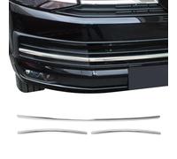 OMAC Garniture de Diffuseur Pare-Chocs Avant Compatible avec VW T6 2015 à 2024, Garniture Baguette de Calandre en Acier Inoxydable Argent