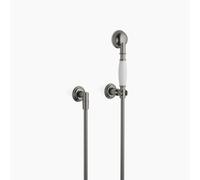 Garniture de douche MADISON de Dornbracht, avec rosaces individuelles rondes, flowReduce, 27803361-990010, Couleur: foncé Platine mat