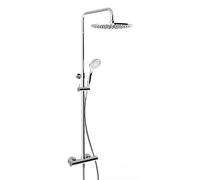 Garniture de douche thermostatique apparente Gessi avec raccords 1/2 cachés, pour douche à main anticalcaire 100 mm ou douche de tête 300 mm, 35177708, Couleur: Cuivre brossé PVD