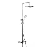 Garniture de douche thermostatique apparente Gessi avec raccords 1/2 cachés, pour douche à main anticalcaire 100 mm ou douche de tête 250 mm, 35175735, Couleur: Bronze chaud PVD