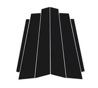 Garniture de fenêtre de pilier Pour Koda pour Octavia A7 5E MK3 2014-2019 | Couverture de garniture de fenêtre, 6 pièces, Film central, colonne BC, poteaux de pilier, autocollant