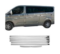 Garniture de Fenêtre - OMAC - Ford Transit Custom 2012-2021 - Acier Inox - 8Pcs - Installation Facile
