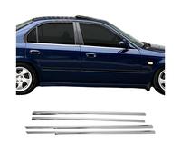 Garniture de Fenêtre pour Honda Civic 6 Berline 1998-2002 Chromé Acier Inox 4x