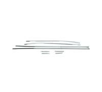 Moulures de fenêtre pour Renault Clio Schragheck acier inoxydable chrome 8pcs
