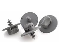 Garniture de fixations rotatives pour tapis de sol pour VW, Skoda, Opel, Ford,Porsche Ovale Gris