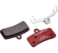 Garniture de frein TEKTRO Q13RS, 4 pistons, ressort d'écartement inclus, résine, rouge, 3 pièces (1 kit)