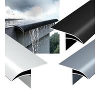 Garniture De Inverseur De Pluie En Aluminium, Profil Architectural Moderne | Facile à couper et à installer, empêche le reflux de l'eau de pluie,for rebord de fenêtre/avant-toit(Black 1m,30mm)