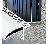 Garniture De Inverseur De Pluie En Aluminium, Protecteur De Bord | Bande anti-goutte découpable, amélioration de l'habitat, empêche le ruissellement des eaux de pluie(50mm)