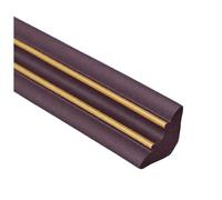 Garniture de moulage en PVC auto-adhésive, bande de bordure flexible pour murs, plafonds et sols, protection d'angle à décoller et à coller, bricolage, amélioration de la maison 4m 60mm