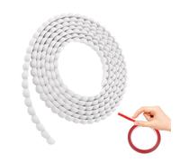 Garniture de moulage flexible à décoller et à coller - 3,8 m - Perle décorative pour miroir de salle de bain - Moulure murale pour cadre de miroir, bordure d'armoire, bord mural de cuisine (blanc)