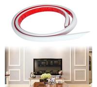 Garniture de moulure à décoller et à coller 9, 8 pieds TPE, moulure murale flexible auto-adhésive, de cimaise blanche pour murs, installation facile