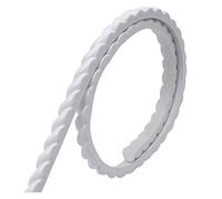 Garniture de moulure à peindre, conception auto-adhésive à décoller et à coller, bande de calfeutrage étanche pour les comptoirs de plinthes murales de bord de sol, 5 m x 12 mm