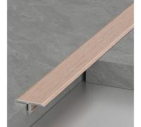 Garniture de moulure en T en aluminium, séparateur de sol moulé en T, bande de seuil de barres de porte, bandes, transition de moulure for porte, for planches de revêtement de sol stratifié(Style F)