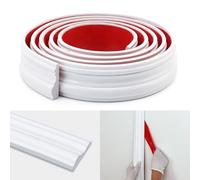 Garniture de moulure murale à décoller et à coller, bande flexible pour cadre de miroir, cimaise, protection murale et décoration de maison (3 m x 4 cm)
