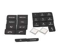 Garniture de panneau de console centrale pour W218 CLS 2014-2017, GLA X156 2013-2016, cache bouton multimédia en ABS noir, accessoires d'intérieur de voiture avec conduite à gauche
