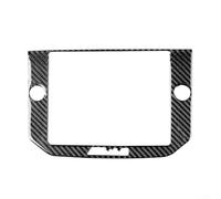 Garniture de panneau de navigation GPS en fibre de carbone pour Maserati 2014-2015, cadre d'écran intérieur, finition époxy noire, autocollant décoratif
