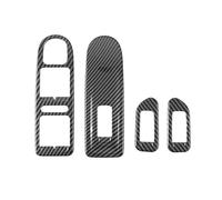 Garniture de Panneau de poignée de Porte et de Commande de lève-vitre en ABS imprimé Fibre de Carbone pour Golf 6 MK6 2009 2010 2011 2012 2013