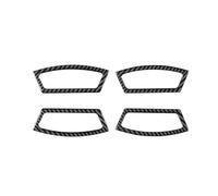 Garniture de panneau de voiture Autocollant de garniture de cadre d'accoudoir de porte intérieure de voiture, accessoires de décoration aspect carbone pour Durango 2004 - 2007(Carbon Black)