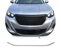 Garniture de Pare-chocs Avant Compatible avec Peugeot 2008 II 2019 à 2023, Moulure Bande en Acier Inox Chromée