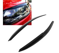 Garniture de paupières de phare en fibre de carbone, autocollant de style de décoration de couverture d'accent de phare de sourcil de phare pour VW Polo Mk5 6R 6C 2010-2017
