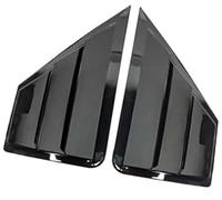 Garniture de persienne de pare-brise arrière, Jodriva Autocollant de garniture de couverture de fenêtre de persienne arrière de voiture, for Toyota, C-HR CHR 2016-2021 évent Scoop ABS accessoires en F