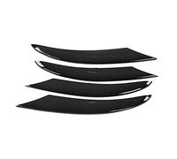 Garniture de phare antibrouillard de pare-chocs de voiture, 4 pièces Garniture de phare antibrouillard avant ABS noir de remplacement Compatible avec Mercedes-Benz Classe C W205 AMG-Line 2019+