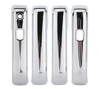 Garniture de poignée de porte chromée ABS 4 pièces, Protection extérieure contre les rayures, décor d'aide intelligent pour les modèles 2015 - 2020 LHD